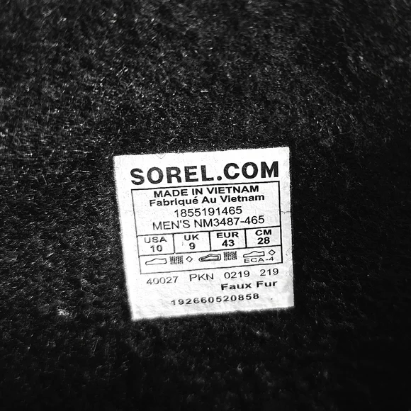 Sorel 1964 PAC Nylon Waterproof Snow Boots in Navy, Black | Mens Size 10 - Picture 16 of 16